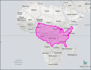 Africa Size Vs North America