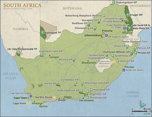 Check Out This National Parks In South Africa Map!
