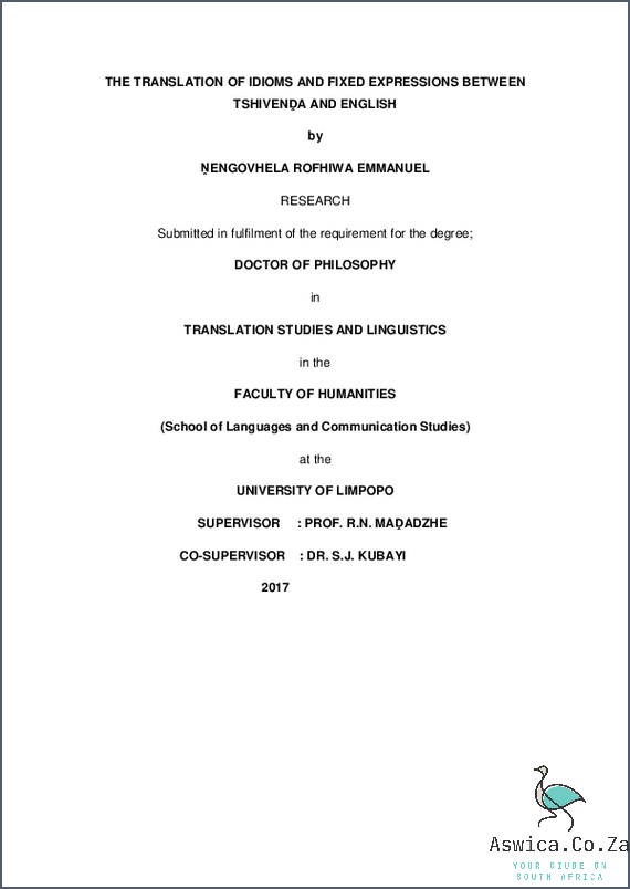 Download Your Free English to Tshivenda Translation Dictionary PDF Now