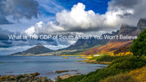 What Is The GDP of South Africa? You Won't Believe It!