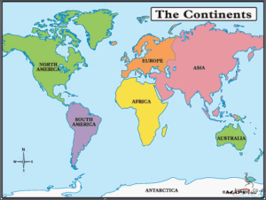 Which Continent Has The Larger Area: South America or Africa?