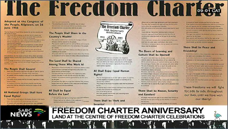 Who Wrote The Freedom Charter Of South Africa Heres The Answer