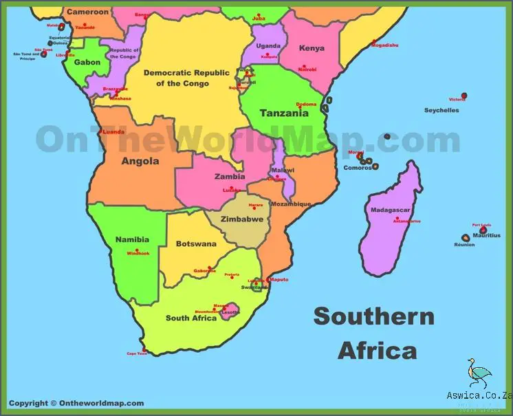 Explore the Southern African Countries Map Now!