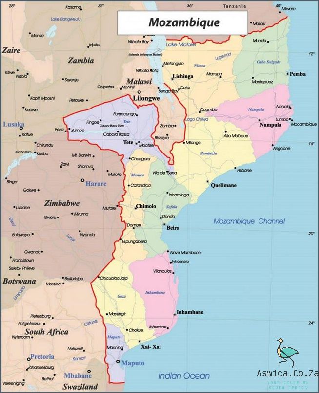Discover the Incredible Map Of Mozambique Provinces!