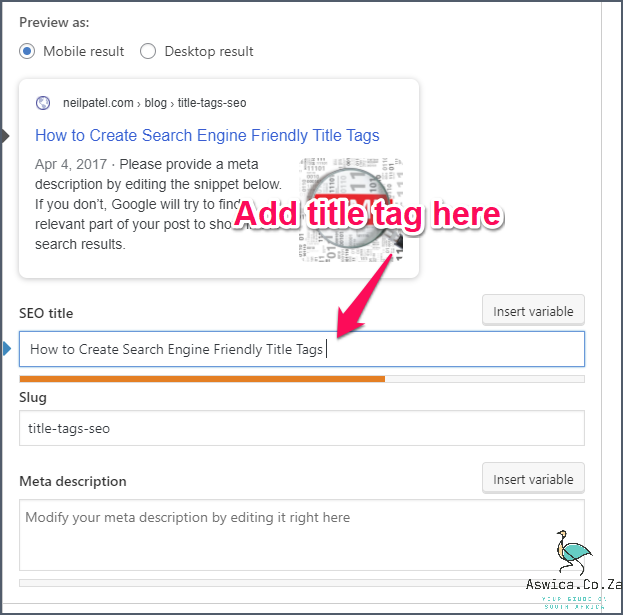 The Role of Keywords in SEO Title Tags by Neil Patel