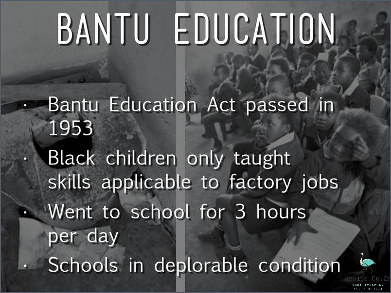 Why Is The Bantu Education Act So Important To Know?
