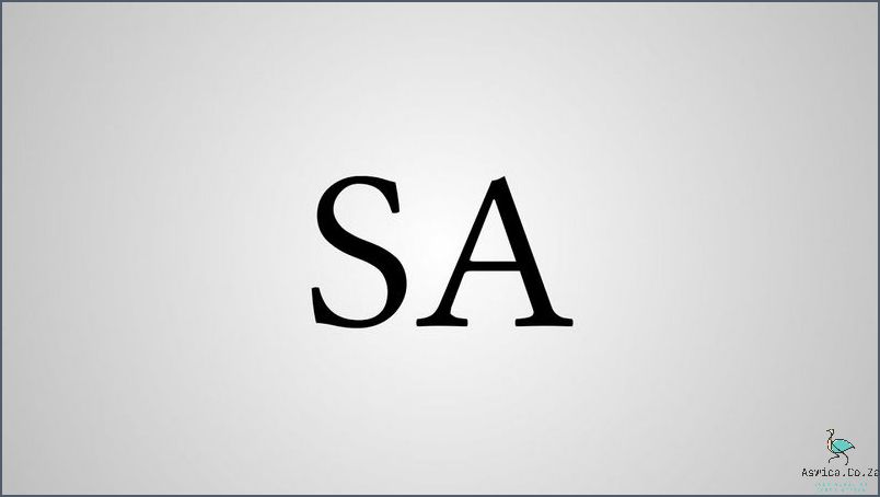 What Does Sa Stand For? Uncovering the Country Abbreviation