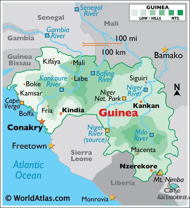Guinea Bissau On Africa Map