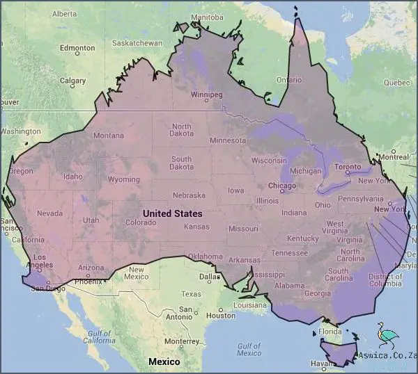 Surprising Map: Australia Size Vs South Africa
