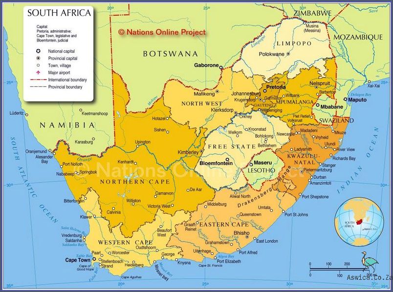 Where Is South Africa On The Map? You'll Be Surprised!